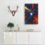 Moon Through The Trees Abstract Art - Wrapped Canvas-55362659