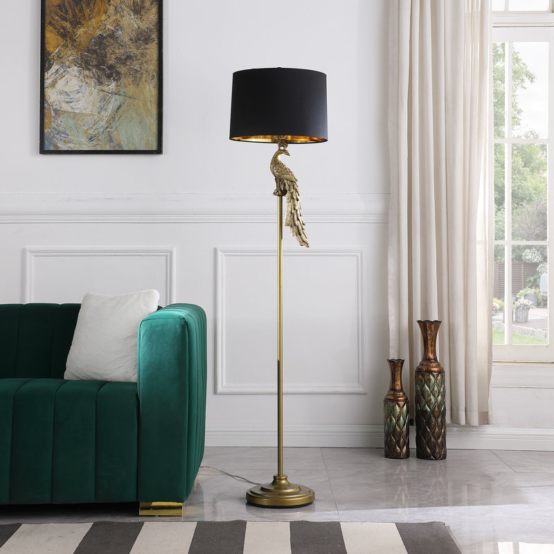 Gauti 64.5'' Matte Gold Task Floor Lamp