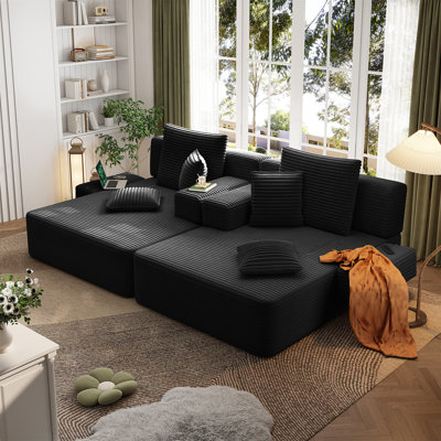 Oversized Double Chaise Lounge 2-Piece Set