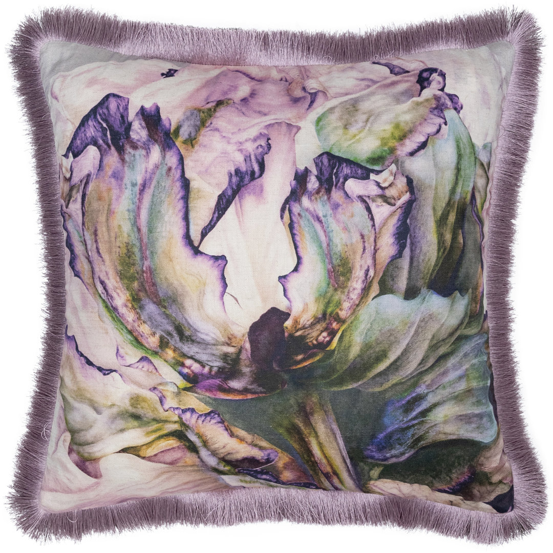 Heligan Feathers Floral Square Scatter Cushion Cushion With Filling
