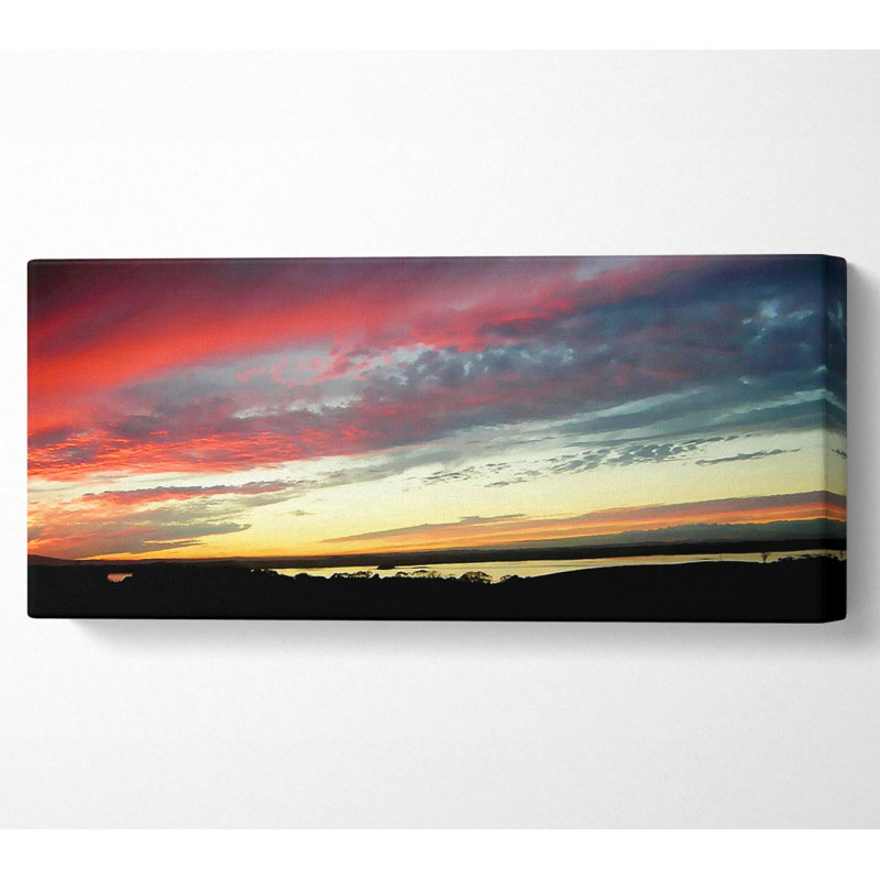 Red Sky At Night Ocean Delight Panoramic Canvas, 50.8cm H x 121.9cm W 10cm D