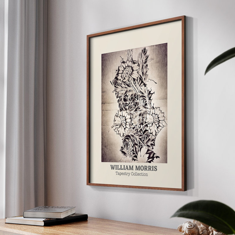 William Morris, reproduction encadrée CXCVII, Naturel, H 14 po x l 11 po