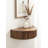 Kristie Half-circle Mango Solid Wood Floating Shelf with Drawer-854511534