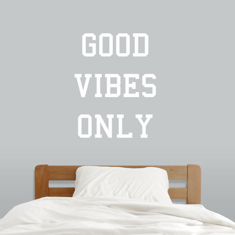 Text & Numbers Non-Wall Damaging Wall Decal, White