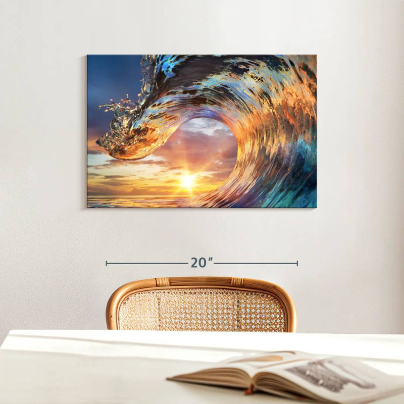 Senne Sunset Wave, 16" H x 24" W