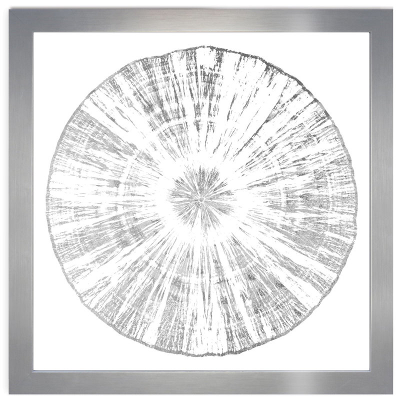 « Cuore Legno Silver » par Oliver GAL, reproduction d’art sur papier, H 17,5 po x l 17,5 po x P 0,5 po