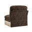 Canapé sans accoudoirs en chenille léopard avec 1 coussin - noir brun-1311872242