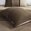Édredon 7 pièces en faux suède brun, très grand, coussins décoratifs, jupe de lit, literie élégante lavable à la machine, brun, moderne-131204773-131204777