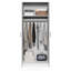 Armoire-penderie avec tringle, blanche
