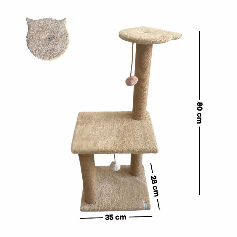 Grattoir pour chat, Beige