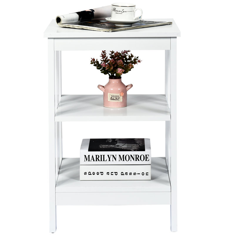 Table de chevet Marlijn, Blanc, Individuel