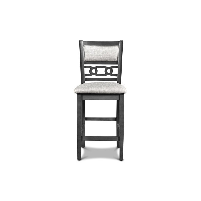 Tabouret de comptoir 25,5 po Ziemer Gia, Gris clair