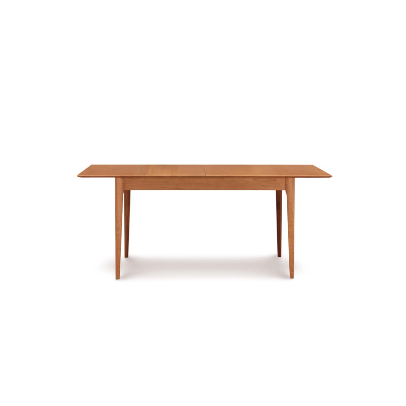 Sarah 7 - Piece Extendable Dining Set, Natural Cherry, Coffee Leather