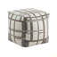 Pouf carré en tissu d'ameublement en tissu jacquard moderne, repose-pieds, repose-pieds antidérapant, fauteuil à billes, repose-pieds 1pc