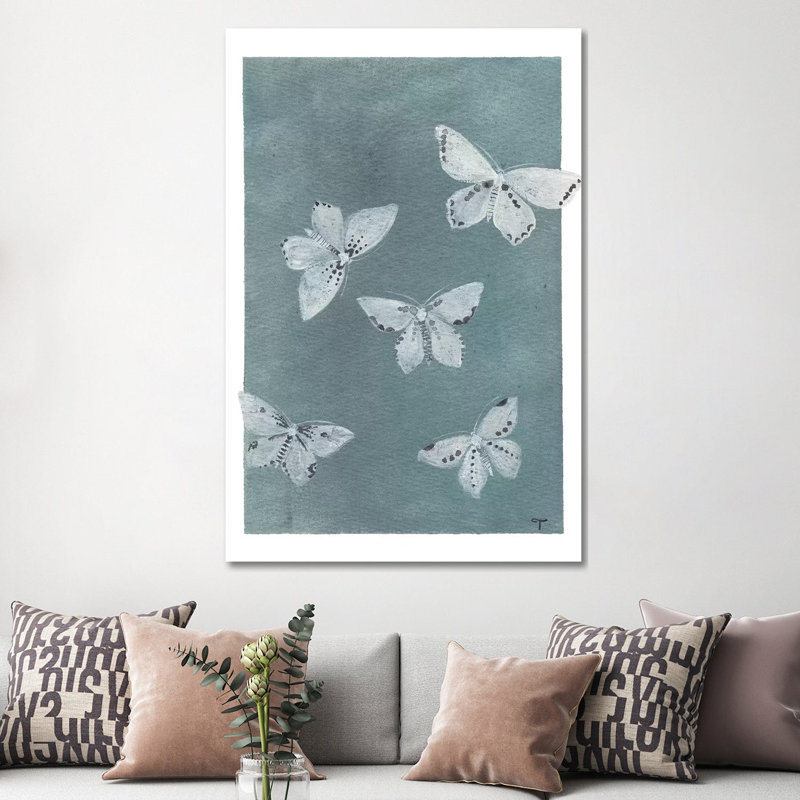 Midnight Butterflies by CreatingTaryn - Wrapped Canvas Print, 152.5 cm H x 101.5 cm W
