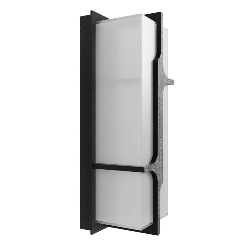Avenue Outdoor Black Wall Sconce, 18" H x 6" W x 4" D