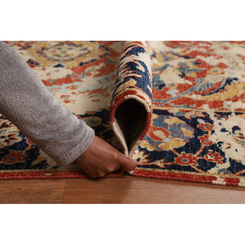 Tapis oriental à motif floral et artisanal All-Over 8 x 10