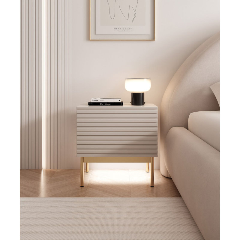 35.9cm W Manufactured Wood Bedside Table