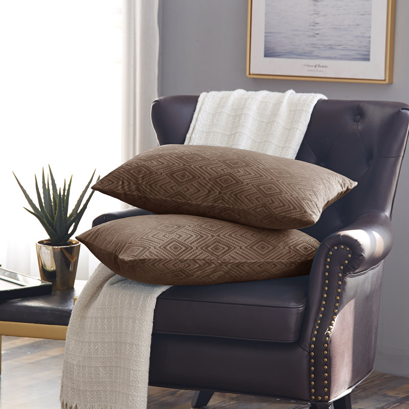 Housse de coussin rectangulaire en velours Ikat, Carafe
