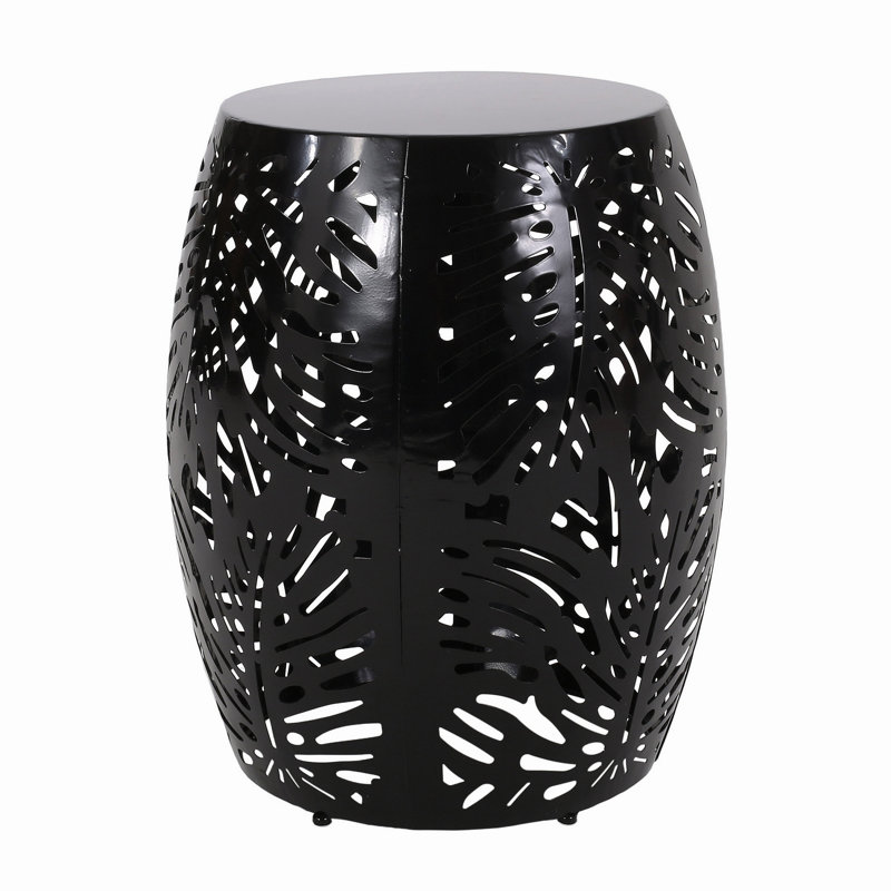 Table de bout en métal - Grand, Noir