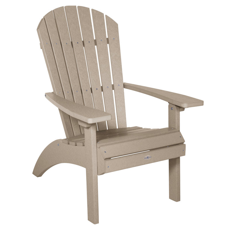 Chapmon Comfort Height Adirondack Chair, Light Brown