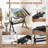 Adjustable Drafting Table, Drawing Desk Art Craft Work Station with Tilting Tabletop, 2 Storage Drawers and Stool