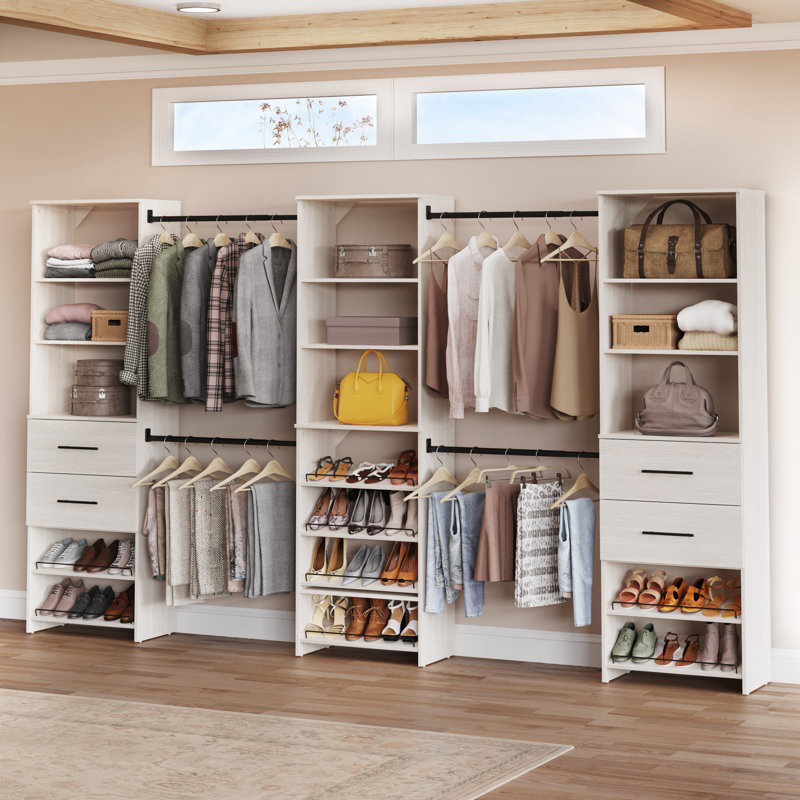 SuiteSymphony 12' W Solid Shelving Closet System