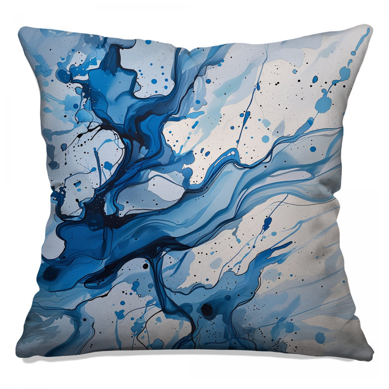 Abstract Throw Pillow, Art Double Sided Pillows, 26 x 26 inches