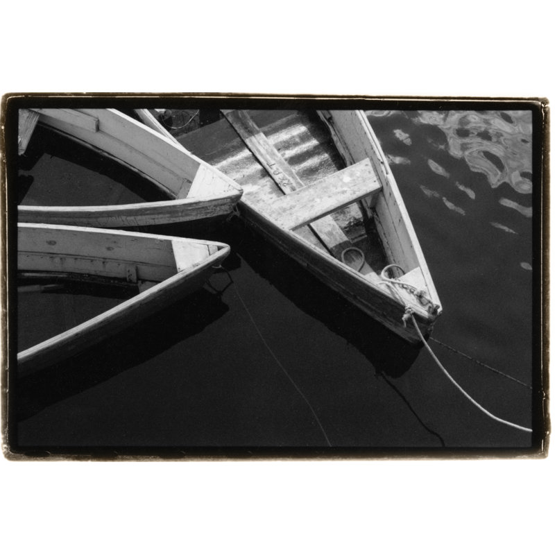 'Dockside 3' by Laura DeNardo - Photograph Print, 81cm H x 122cm W, Black Floater Framed