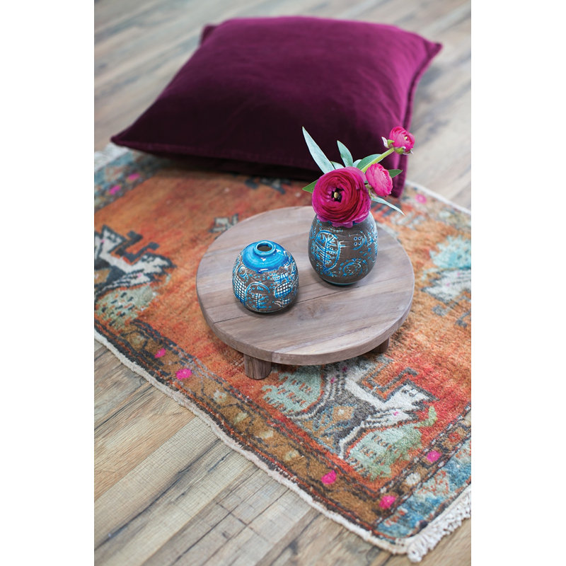 Handmade Ceramic Table Vase, 3.5" H x 3.5" W x 3.5" D