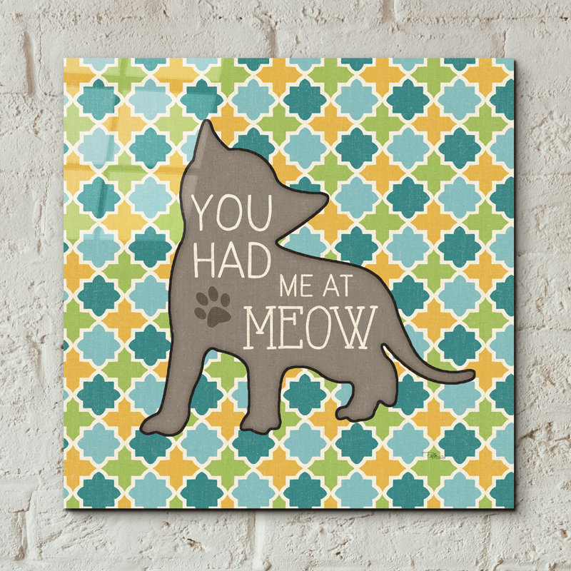 «Chat Sayin 2» par Pela Studio, art mural en verre acrylique, 24 po x 24 po, H 12 po x l 12 po x P 0,13 po