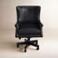 Fauteuil de direction en cuir véritable Charton-661151459