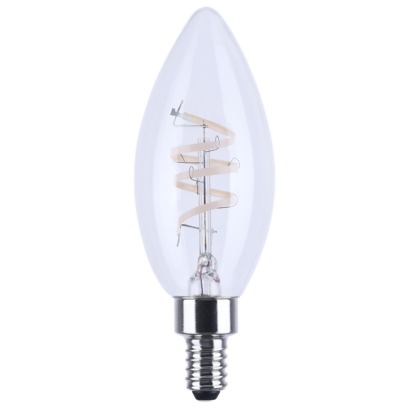 Filament gris E12 3000K 120 Volt 4 W à DEL 4 fils, 3000 Kelvins