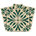 Beige / vert foncé