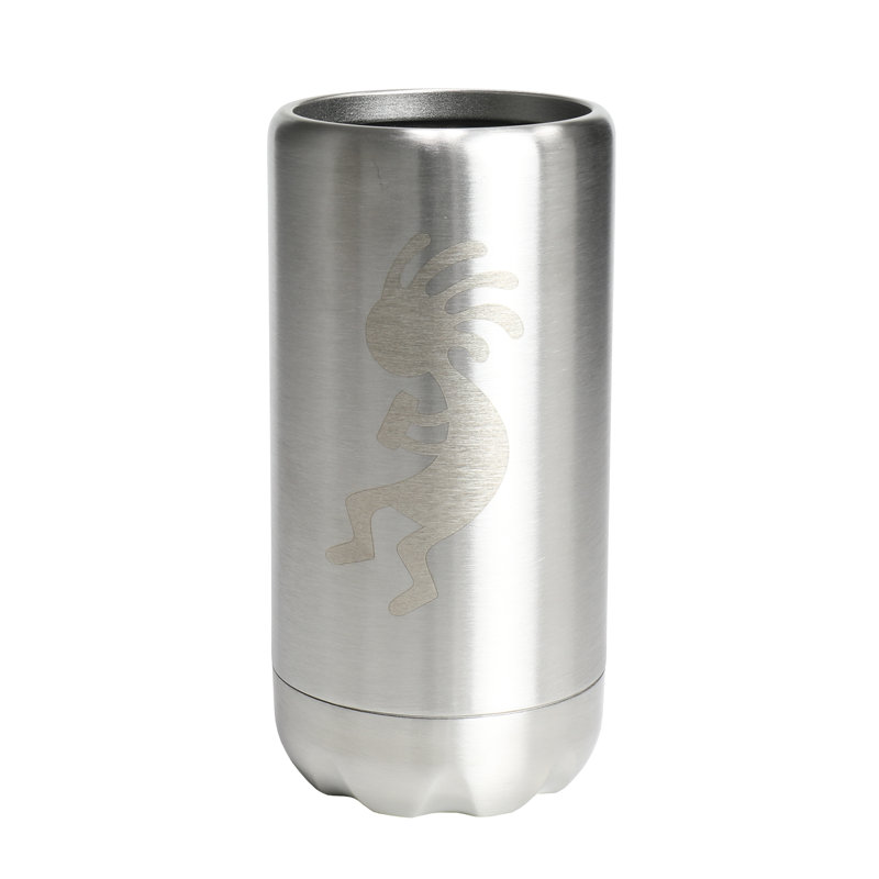 Aquapelli 12oz. Vacuum Insulated Silicone Travel Tumbler,Wide Mouth Water Bottle, Stainless Steel