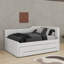 Full Size Upholstered Daybed With Trundle And Drawers-1213335829