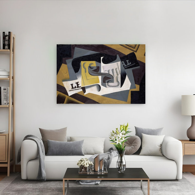 Et journal, 1917 Impression d'art mural abstrait contemporain, 40" H x 60" W