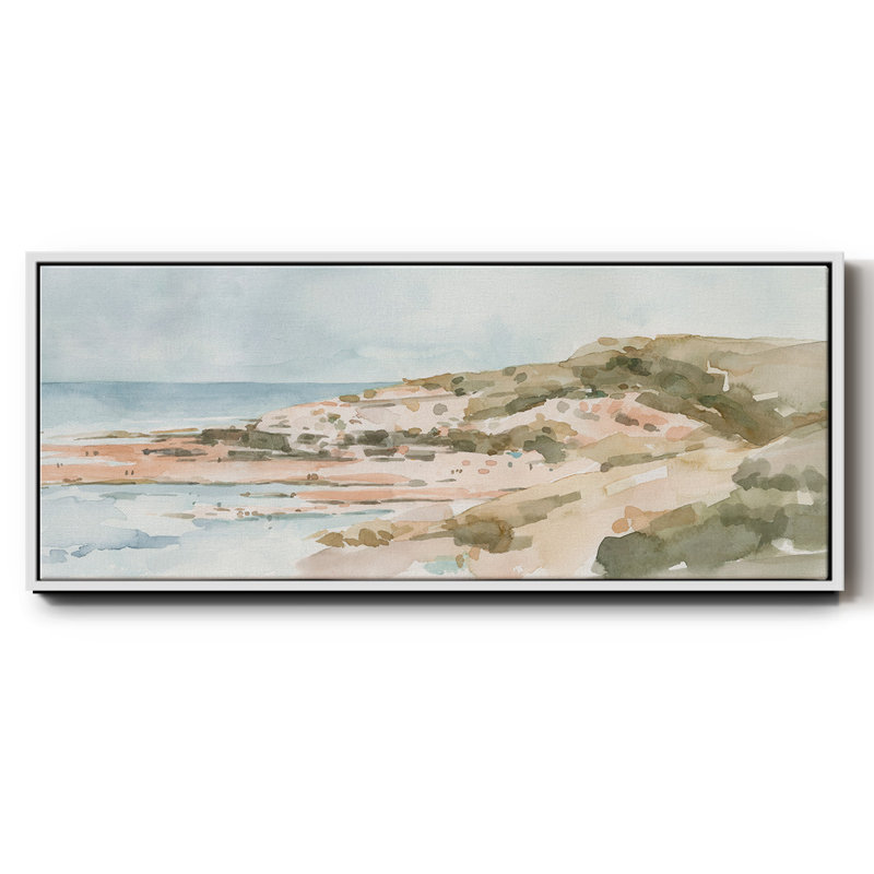 Neutre bord de mer II - toile encadrée, H 8 po x l 20 po