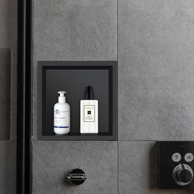 Lordear 37 x 13 Shower Niche Stainless Steel Bathroom Shelf Wall Organizer  Niche Recessed Shower Niche