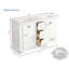 Meuble-lavabo double autoportant 60,58 po Nali-351989349
