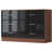 Walnut/Gloss Black