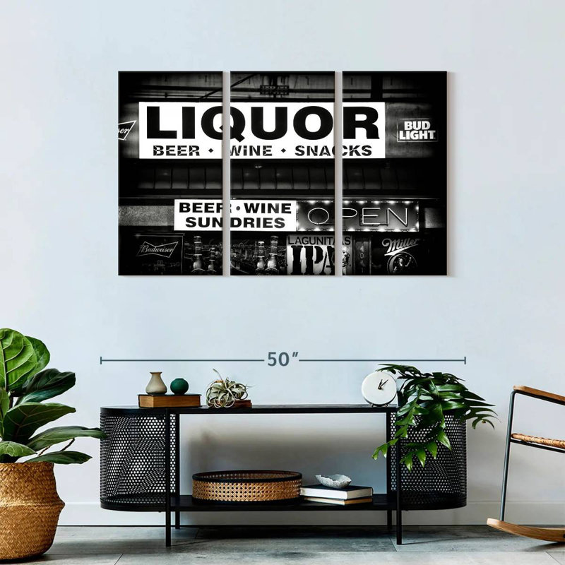«Black Nevada Liquor, H 28 po x l 45 po