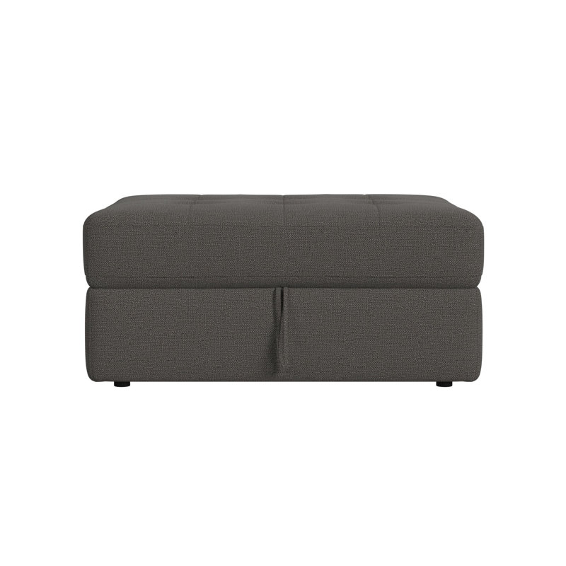  Harleigh Storage Ottoman in Palmer Plus Ash, Gray
