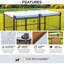 Pare-soleil réversible pour chenil modulaire de 1,2 m x 2,4 m – Imperméable et protection UV