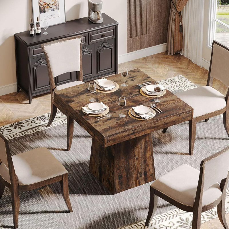 Dining Table, Retro Brown