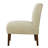 Aftonshire Modern Accent Chair, Armless Lounge Chair With Tufted Upholstery & Wood Legs, Fabric Side Chair- Horizontal Back Design, Comfortable Decor-1306145404