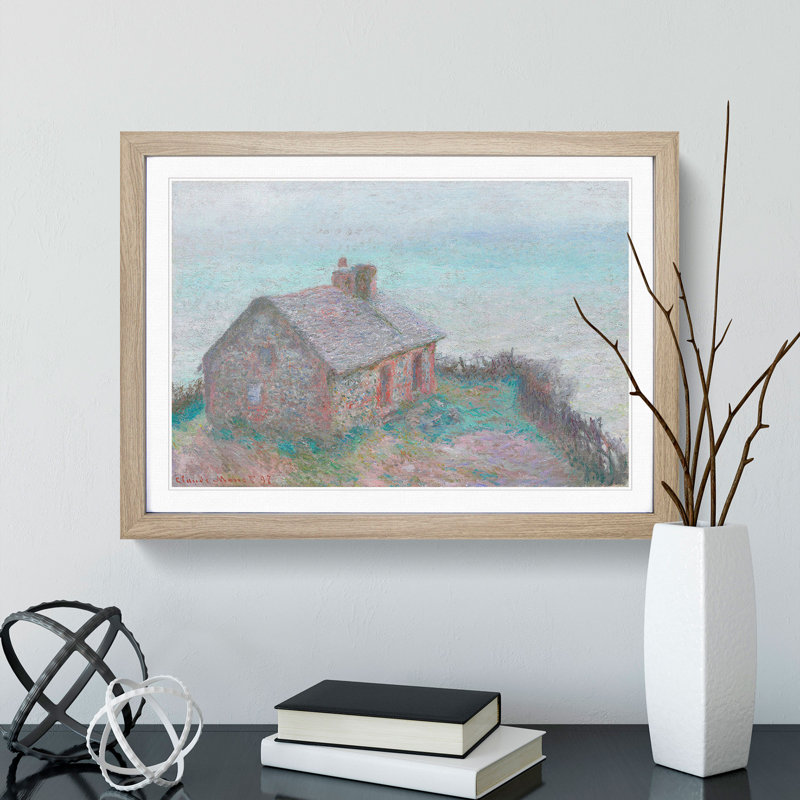 House at Varengeville by Claude Monet - Picture Frame Painting, 27cm H x 36cm W x 2cm D, Oak Framed
