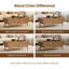 Table basse de style moderne Mid-Century avec rangement caché 47,3 po Eric