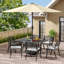 Claudi 6 - Person Patio Dining Set with Rectangular Table , Cushions Included-1465475857