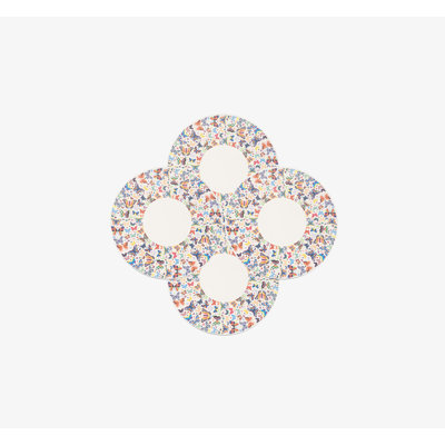 Multi Coloured Butterflies Dinner Plate